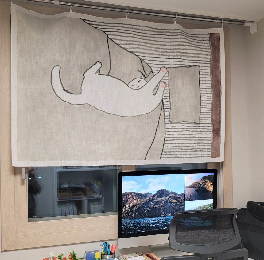 Bed cat (fabric curtain)