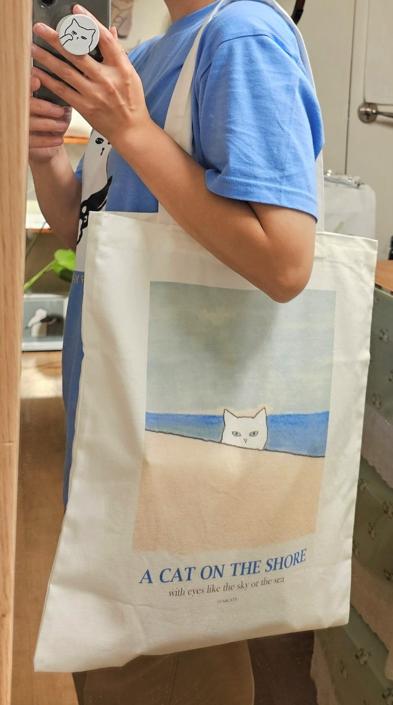 A cat on the shore, Ecobag