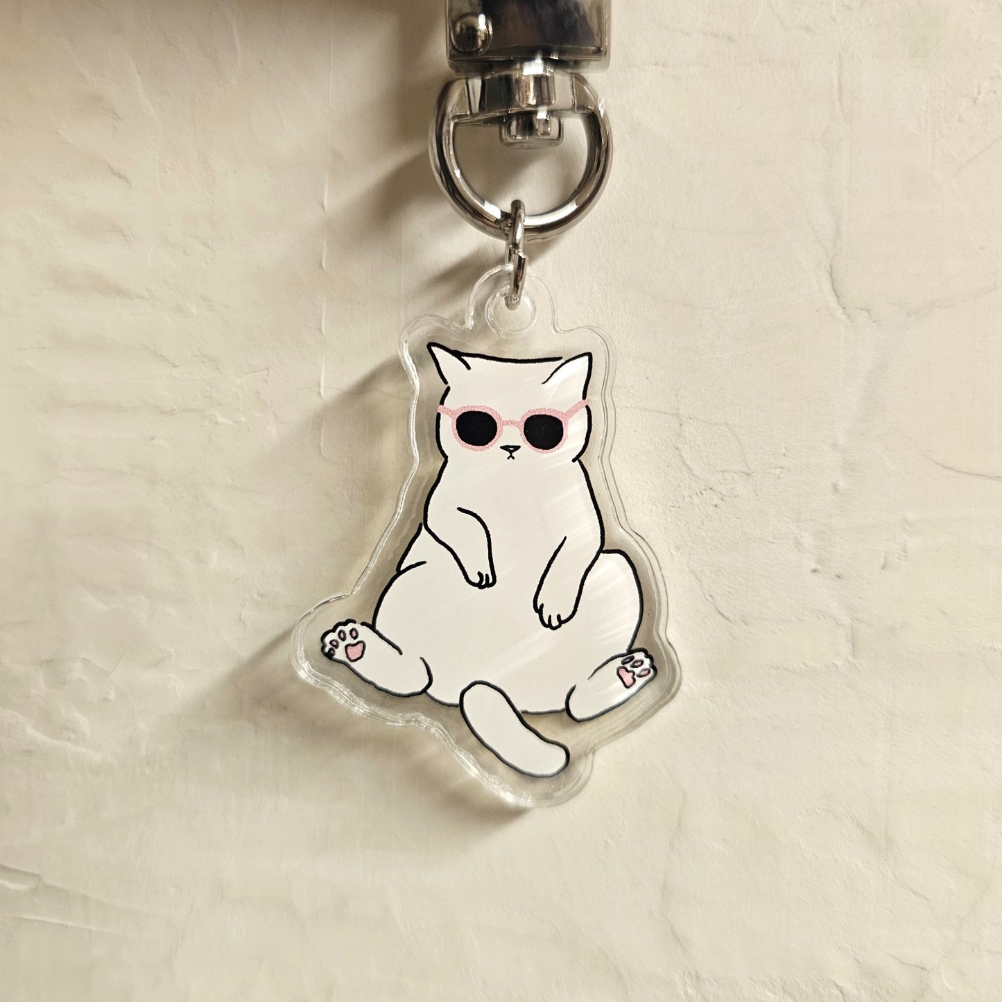 cat with sunglasses Key holder