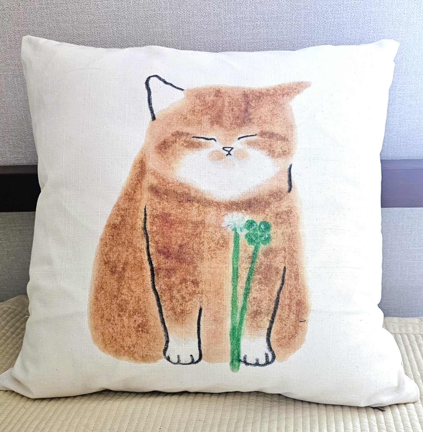 fourleaf clover cat cushion cover