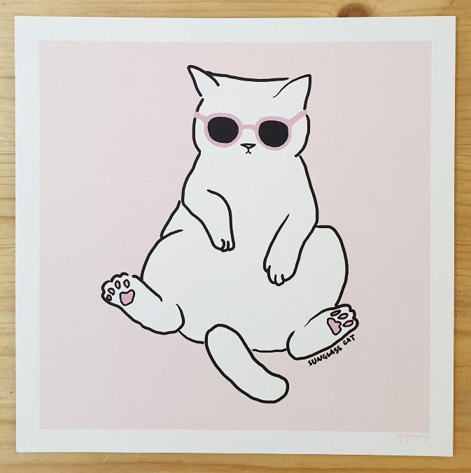 poster 3 - A cat with sunglasses