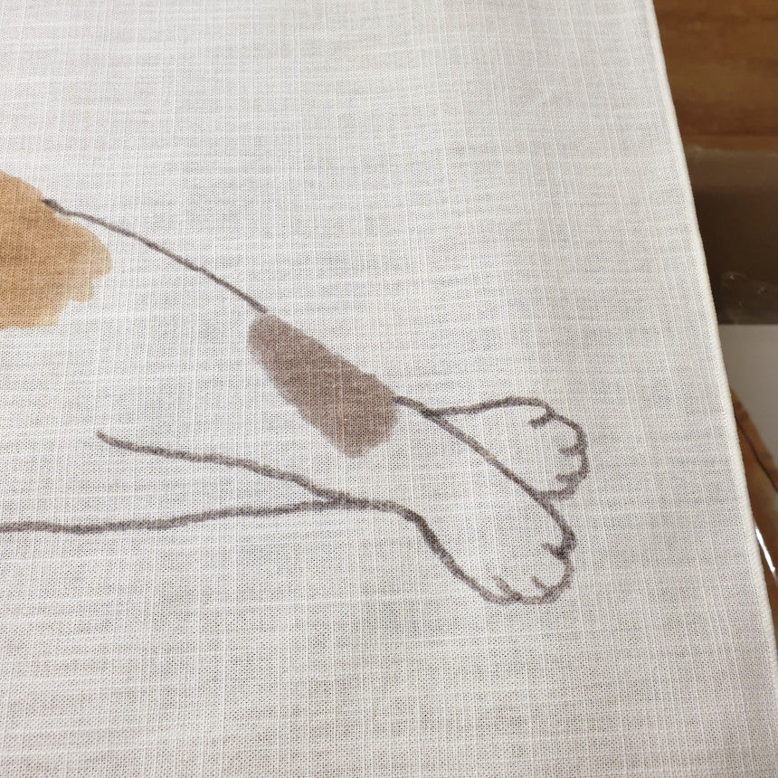 sleep on, fabric poster