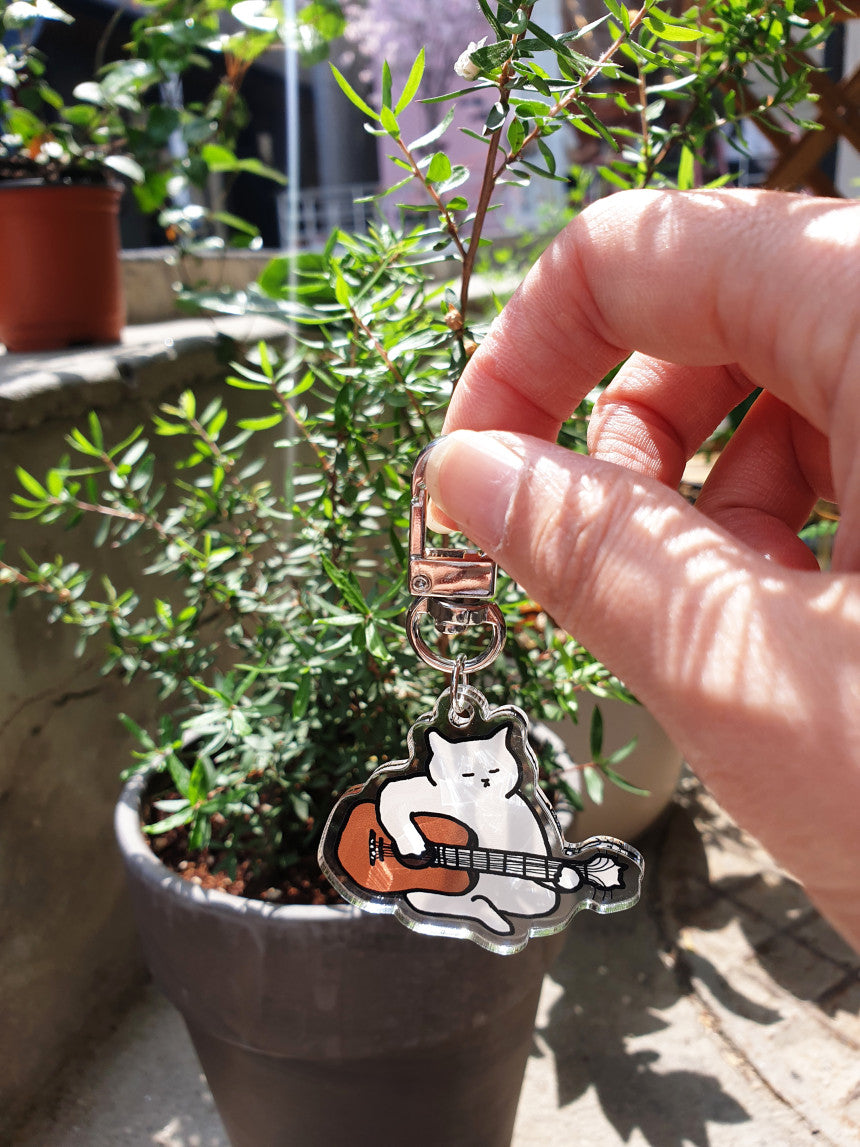 Guitarist-Nyang(Cat) key holder