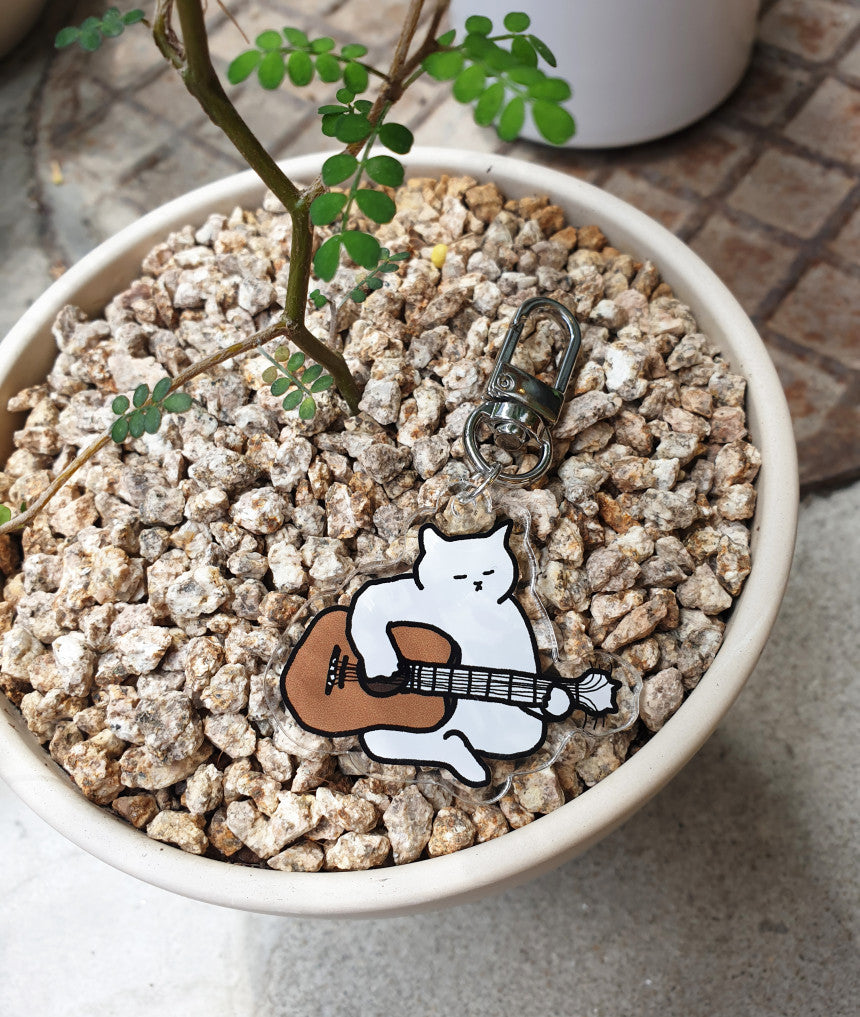 Guitarist-Nyang(Cat) key holder