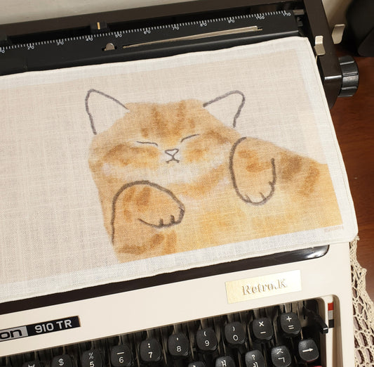 canine tooth cat , fabric keyboard cover