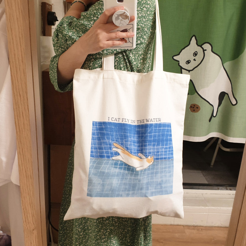 I cat fly in the water, Ecobag