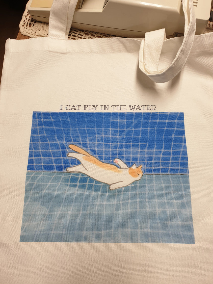 I cat fly in the water, Ecobag