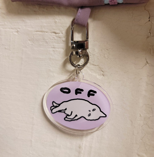 OFF cat key holder