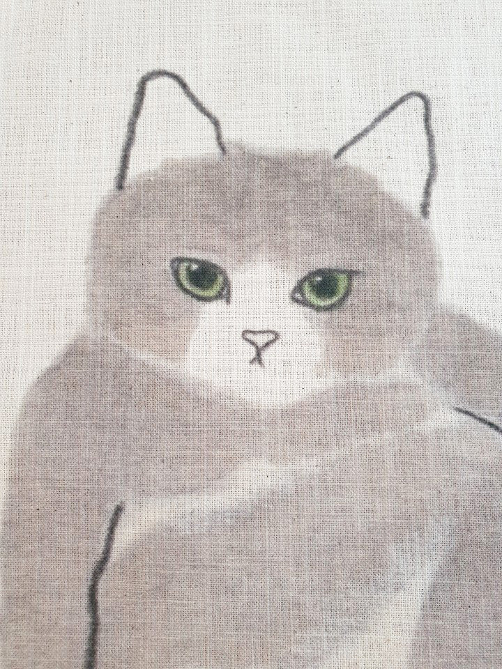 Model cat, fabric poster
