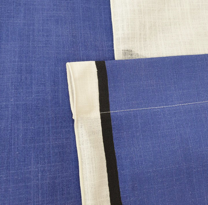 A cat that opens the door (fabric curtain)