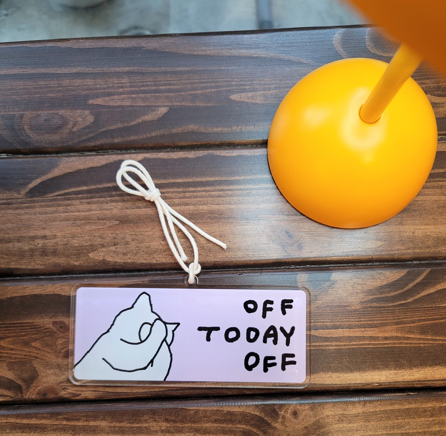 Off today Doorplate