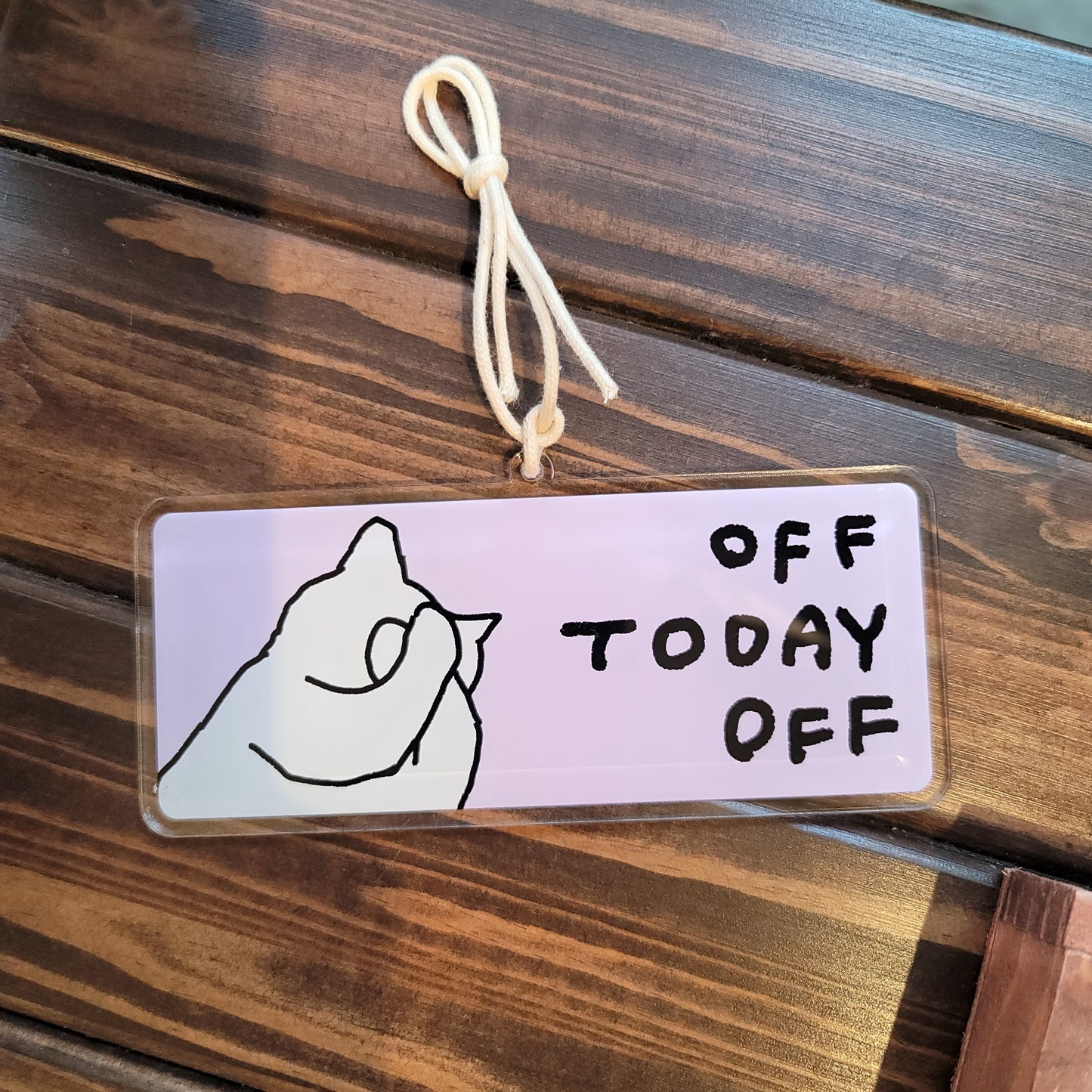 Off today Doorplate