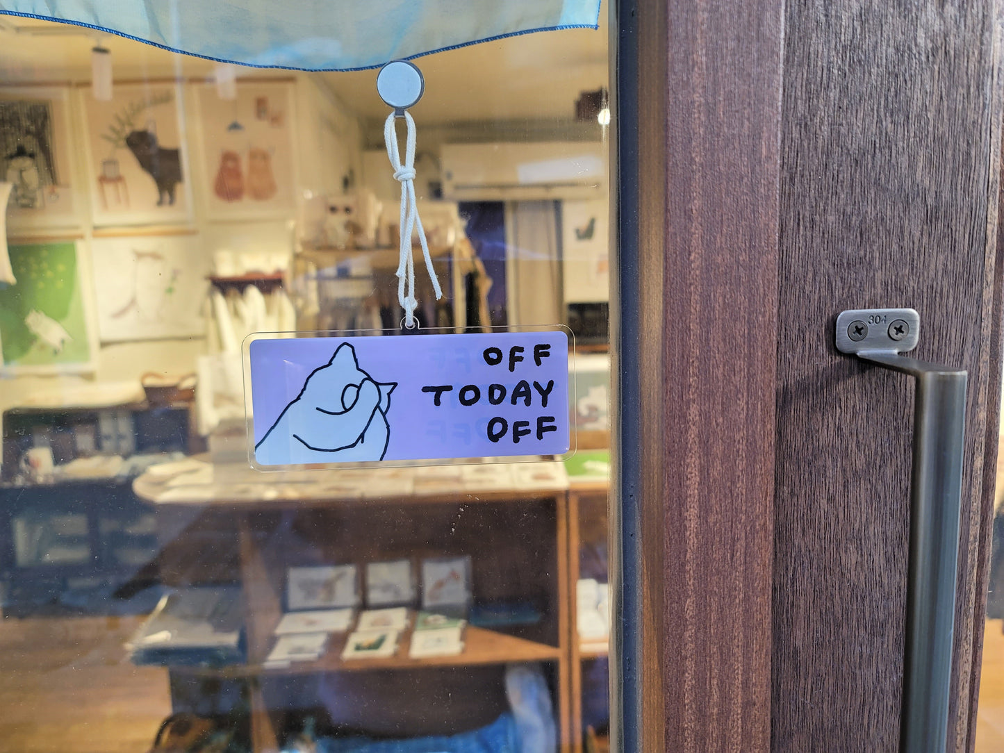 Off today Doorplate