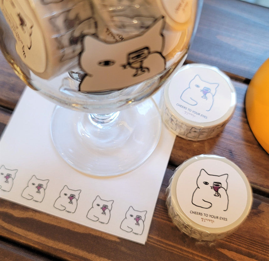 Cheers cat Masking tape