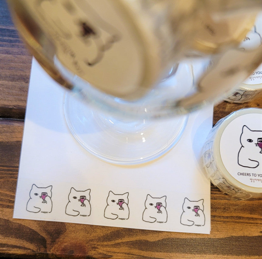 Cheers cat Masking tape