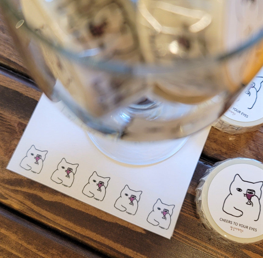 Cheers cat Masking tape