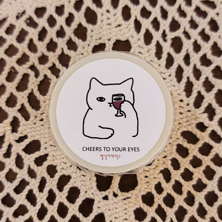 Cheers cat Masking tape