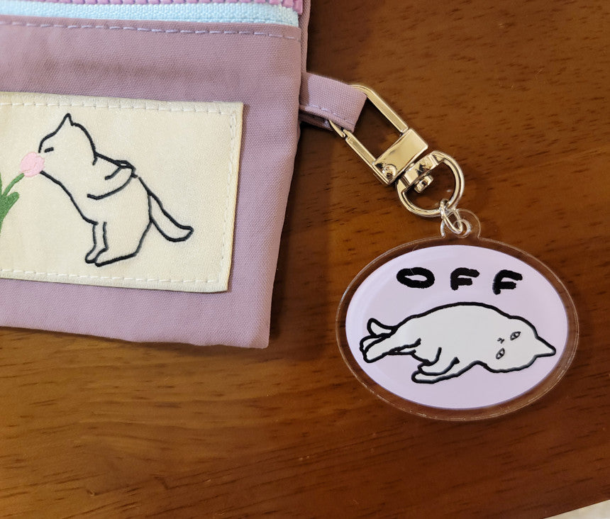 OFF cat key holder