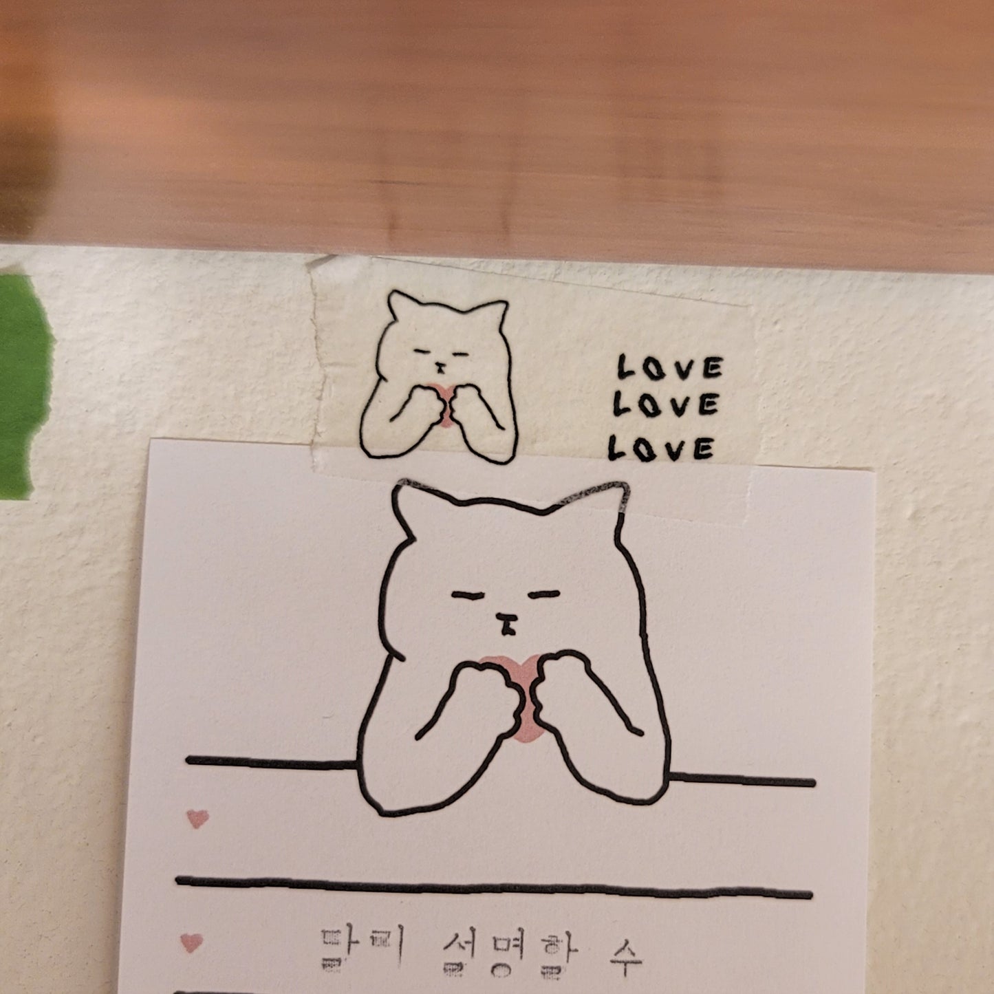 Heart cat Masking tape