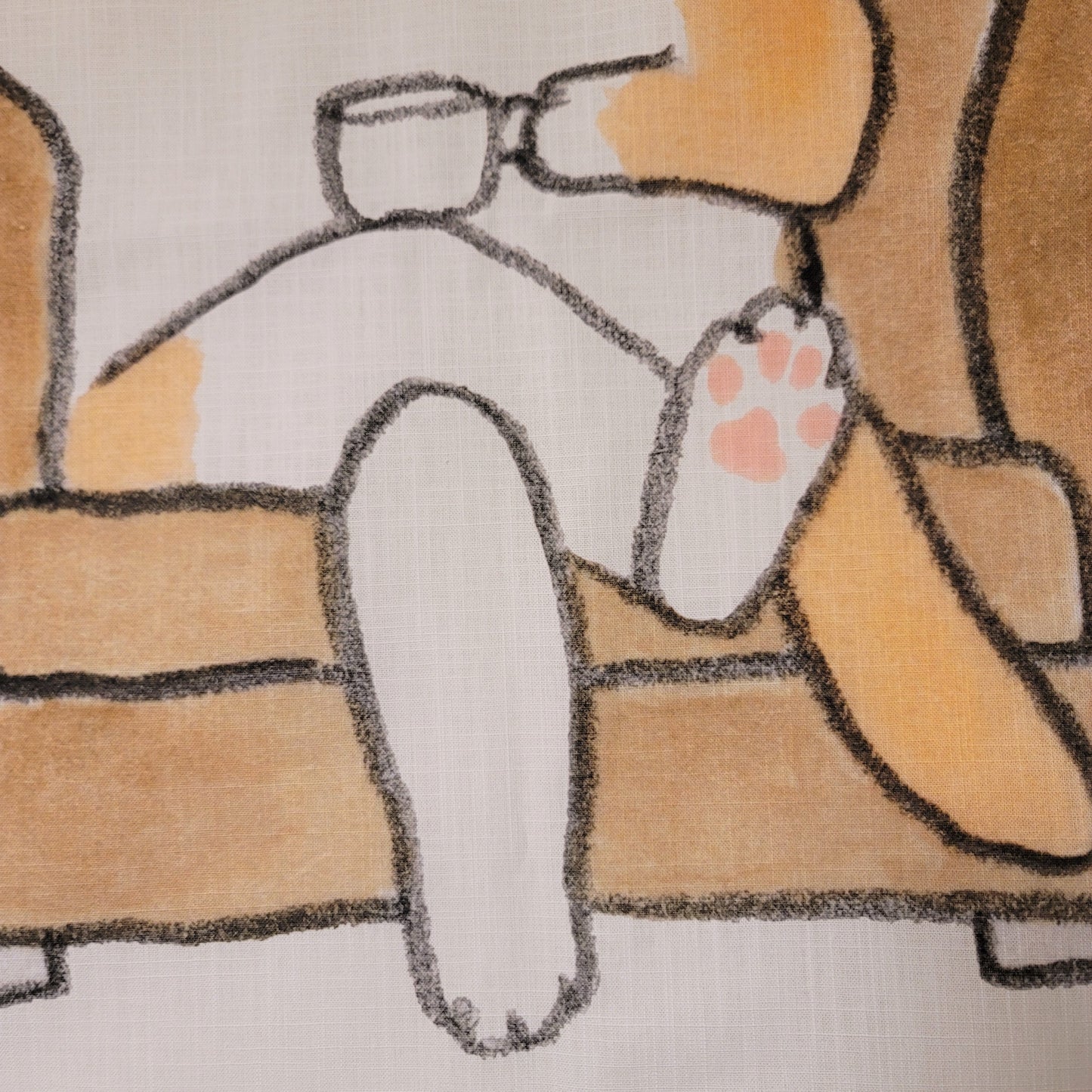 City cat, fabric poster (large size)