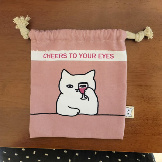 String pouch - Cheers to your eyes