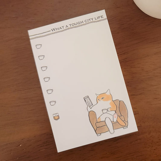 City cat notepad