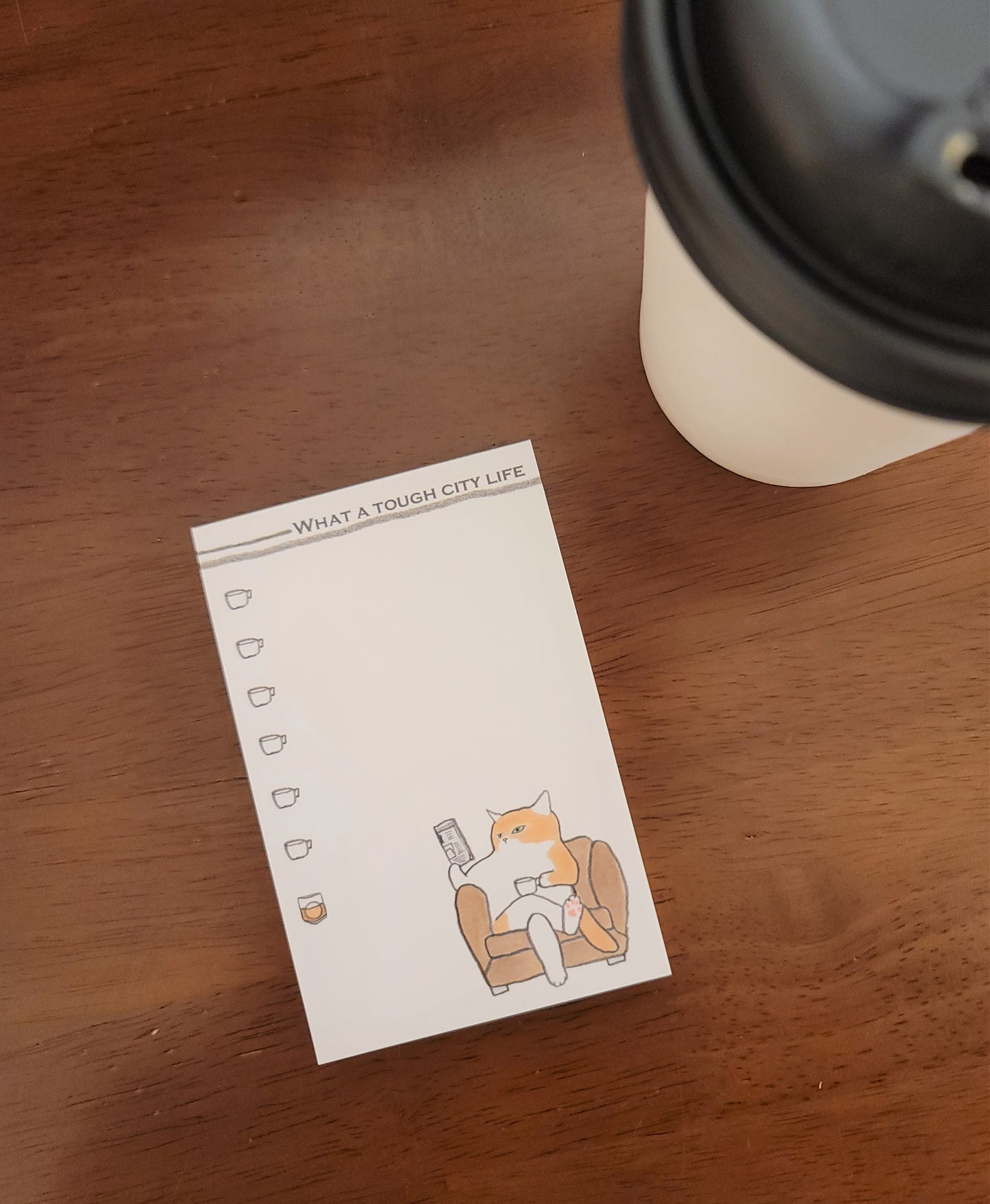 City cat notepad