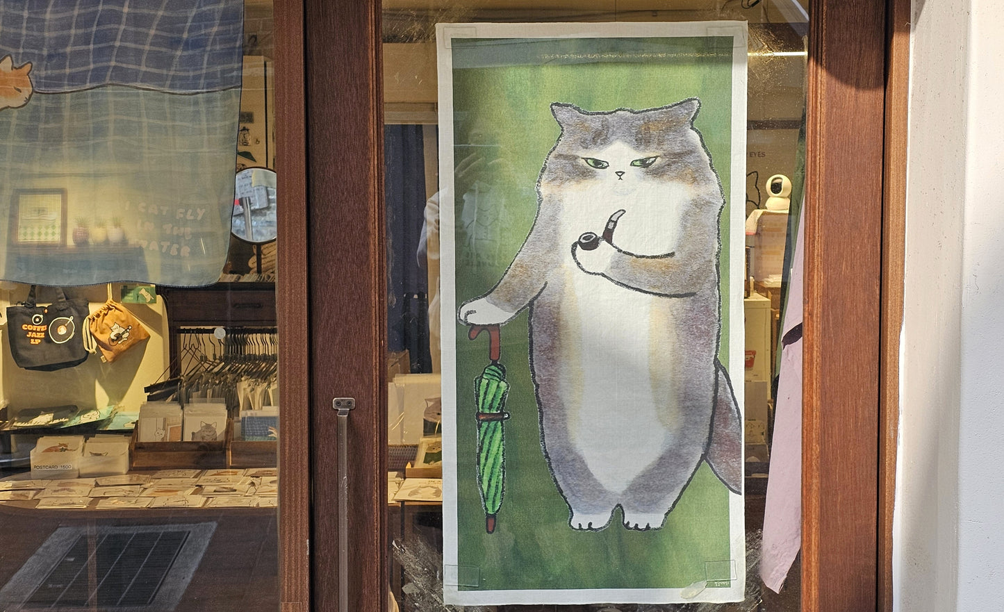 English gentlecat fabric poster (large size)