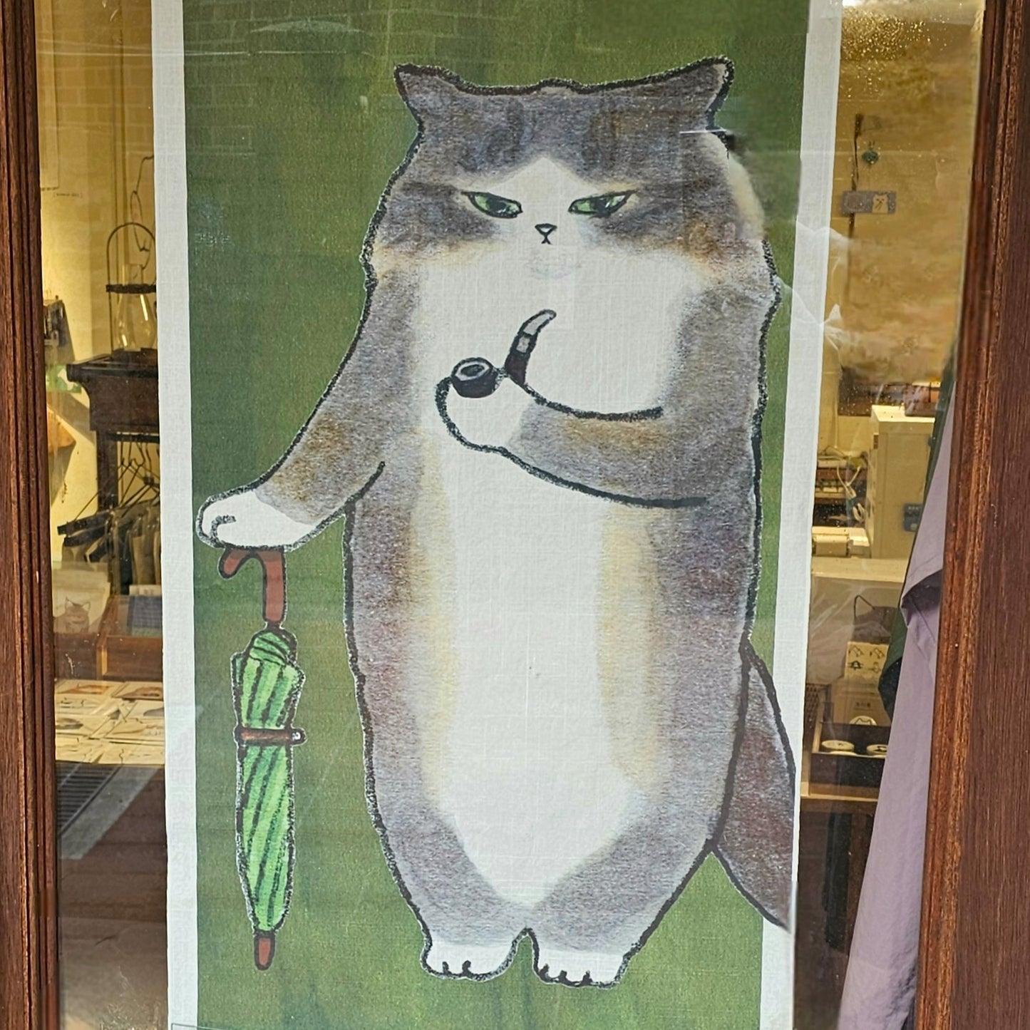 English gentlecat fabric poster (large size)