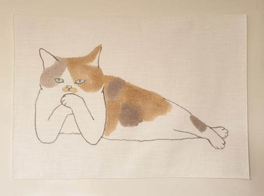 sleep on, fabric poster