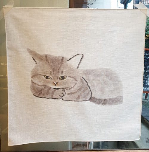 Salty cat fabric poster